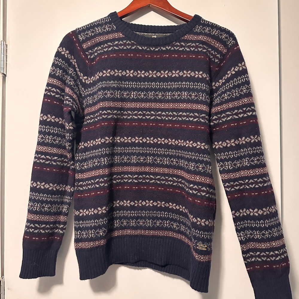 Brooks Brothers Multicolor Patterned Crewneck Swe… - image 1